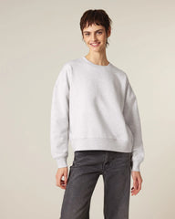 Sweat-shirt femme coton bio Stanley/Stella Alma à personnaliser - Cool Heather Grey