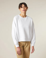 Sweat-shirt femme coton bio Stanley/Stella Alma à personnaliser - White