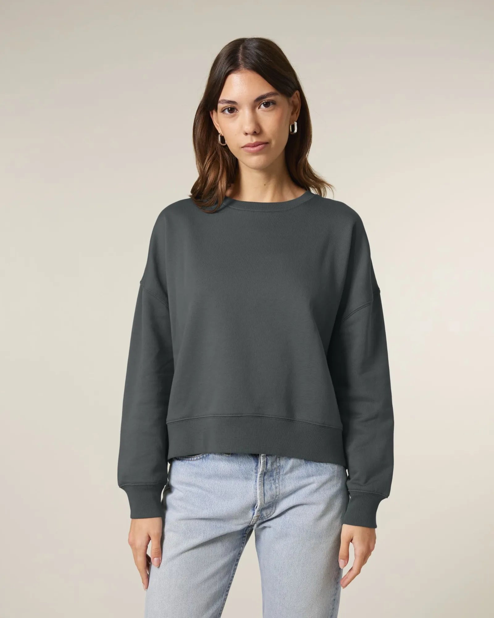 Sweat-shirt femme coton bio Stanley/Stella Alma à personnaliser - Anthracite