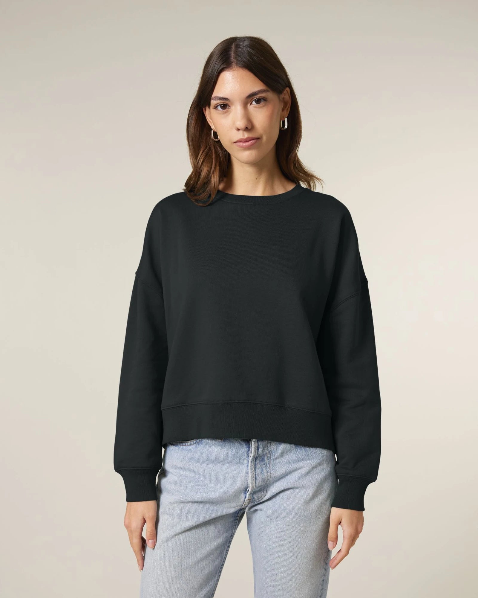 Sweat-shirt femme coton bio Stanley/Stella Alma à personnaliser - Black