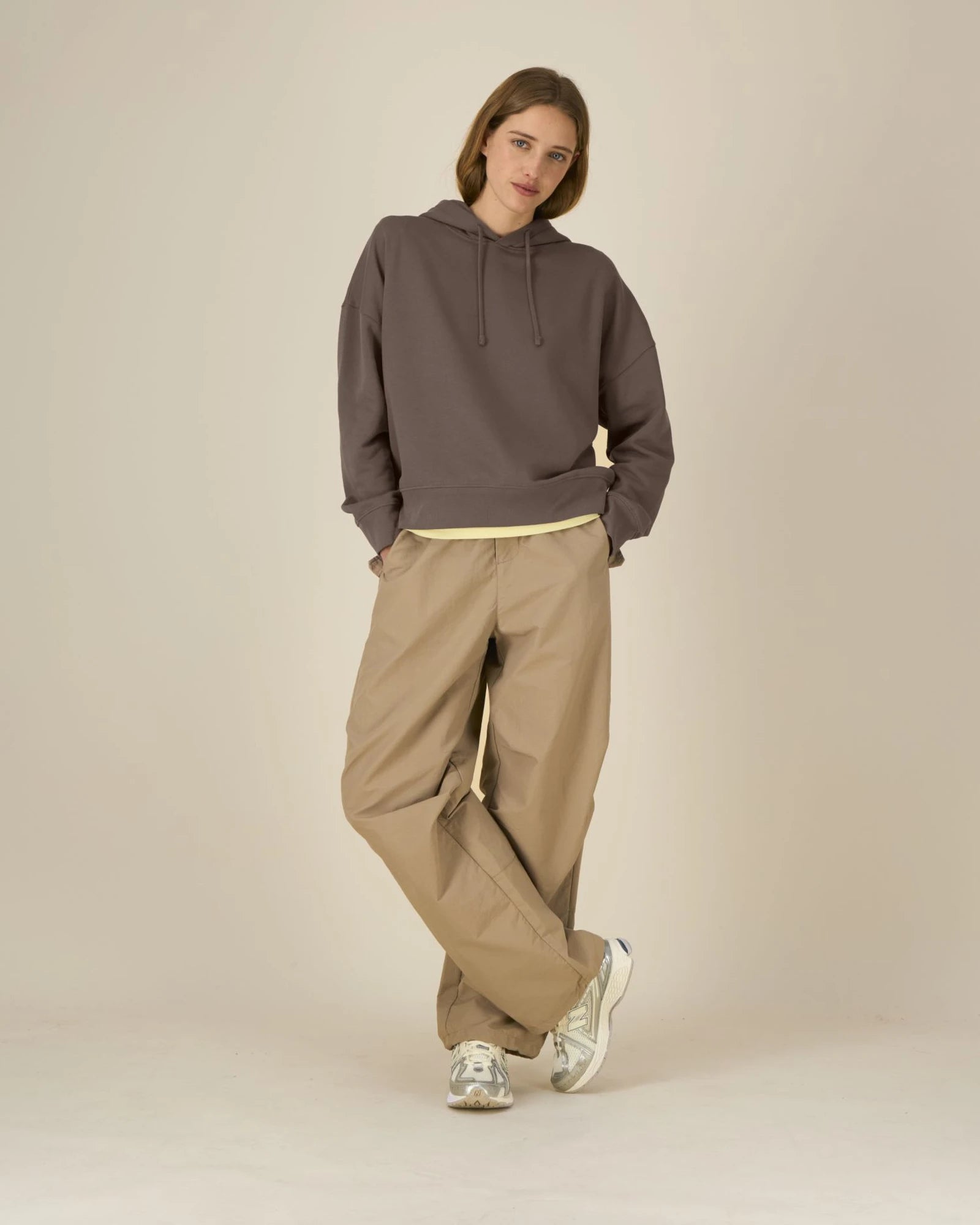 Sweat à capuche femme Stanley/Stella Nora à personnaliser - Mocha