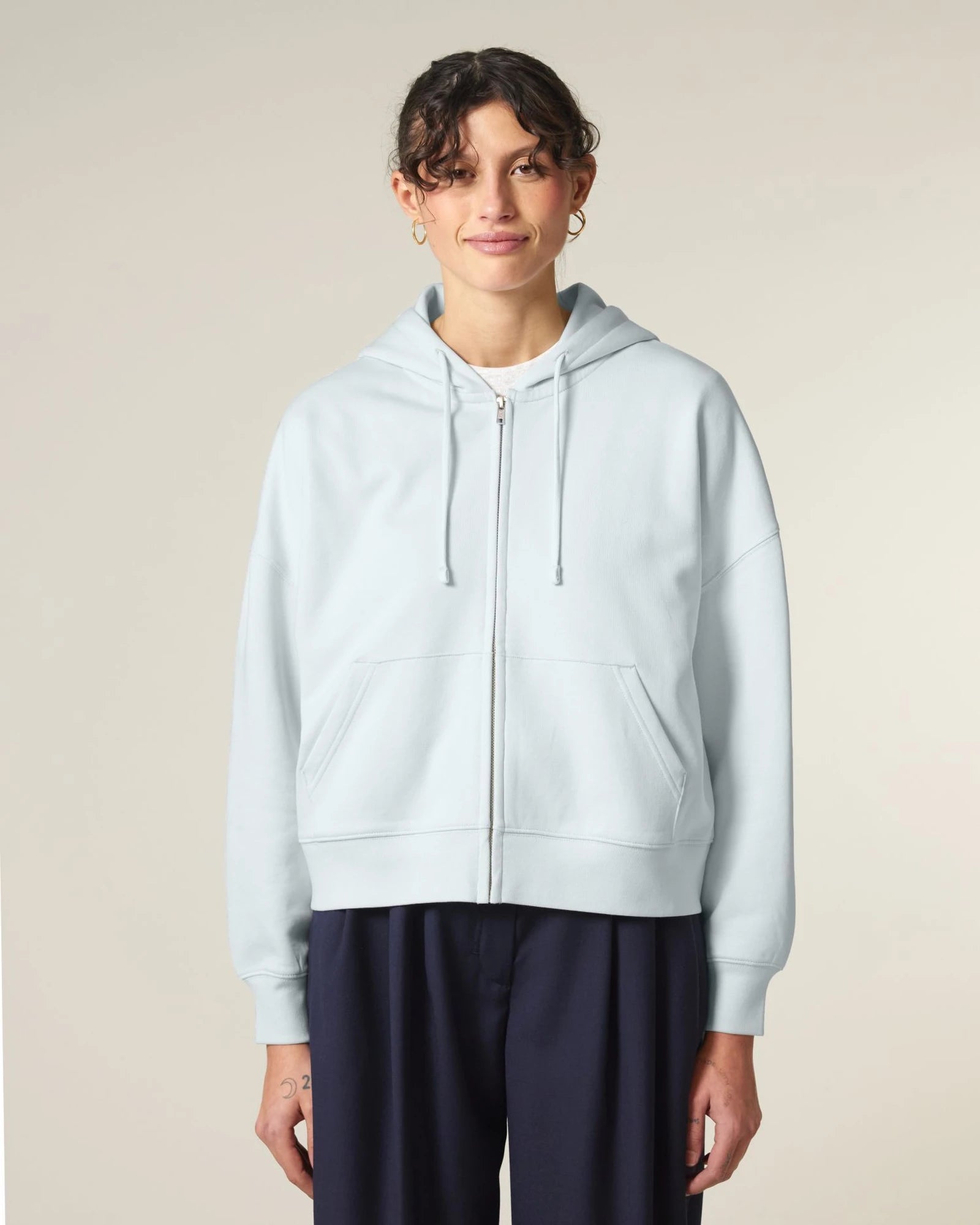 Sweat à capuche zippé coton bio Stanley/Stella Ida à personnaliser - 6