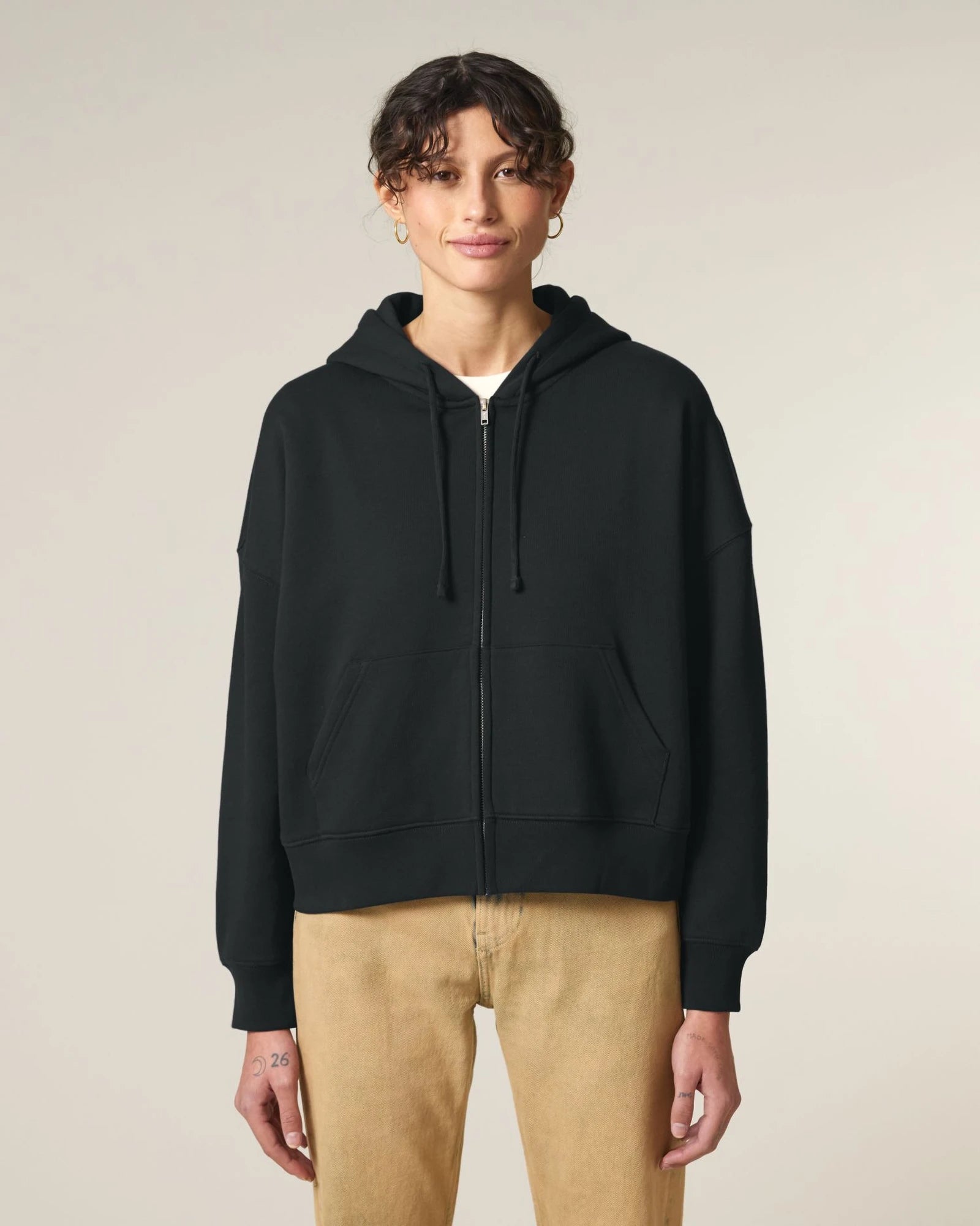 Sweat à capuche zippé coton bio Stanley/Stella Ida à personnaliser - 1
