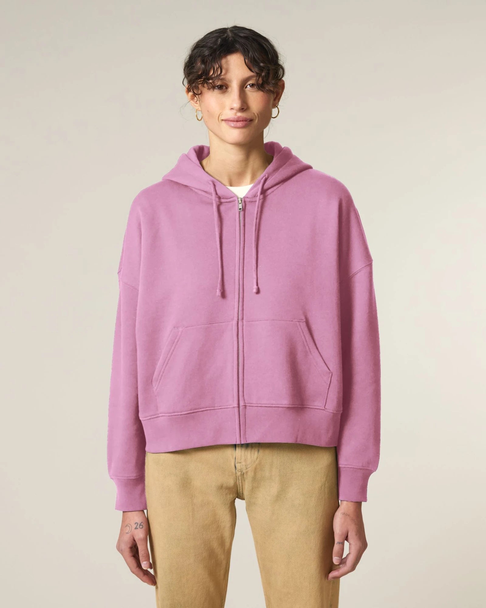 Sweat à capuche zippé coton bio Stanley/Stella Ida à personnaliser - 5