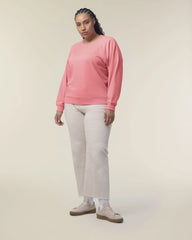 Sweat à col rond coton bio Stanley/Stella Clara à personnaliser - Pink Joy