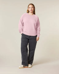 Sweat à col rond coton bio Stanley/Stella Clara à personnaliser - Cotton Pink