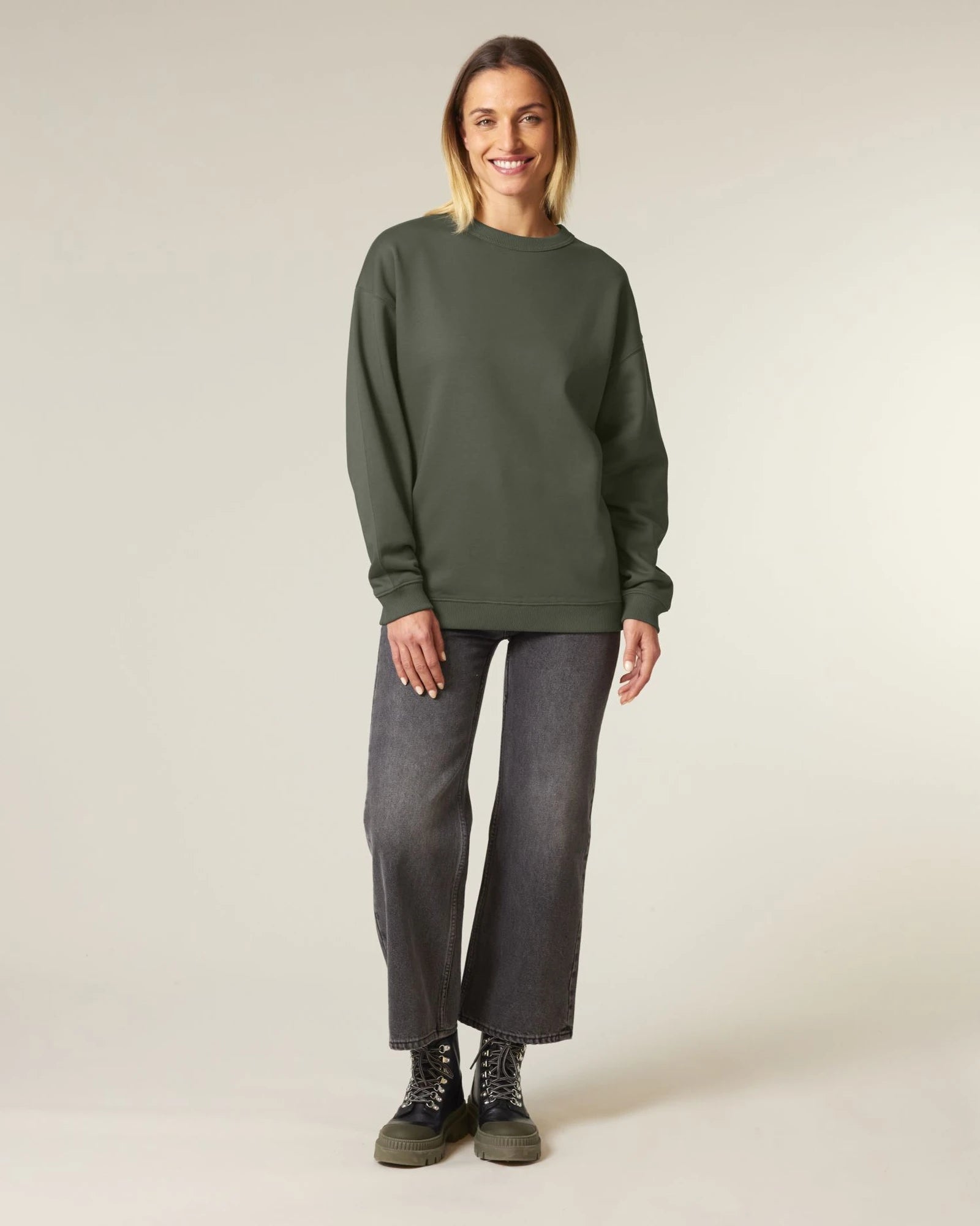 Sweat-shirt femme bio Stanley/Stella Paloma à personnaliser - Khaki
