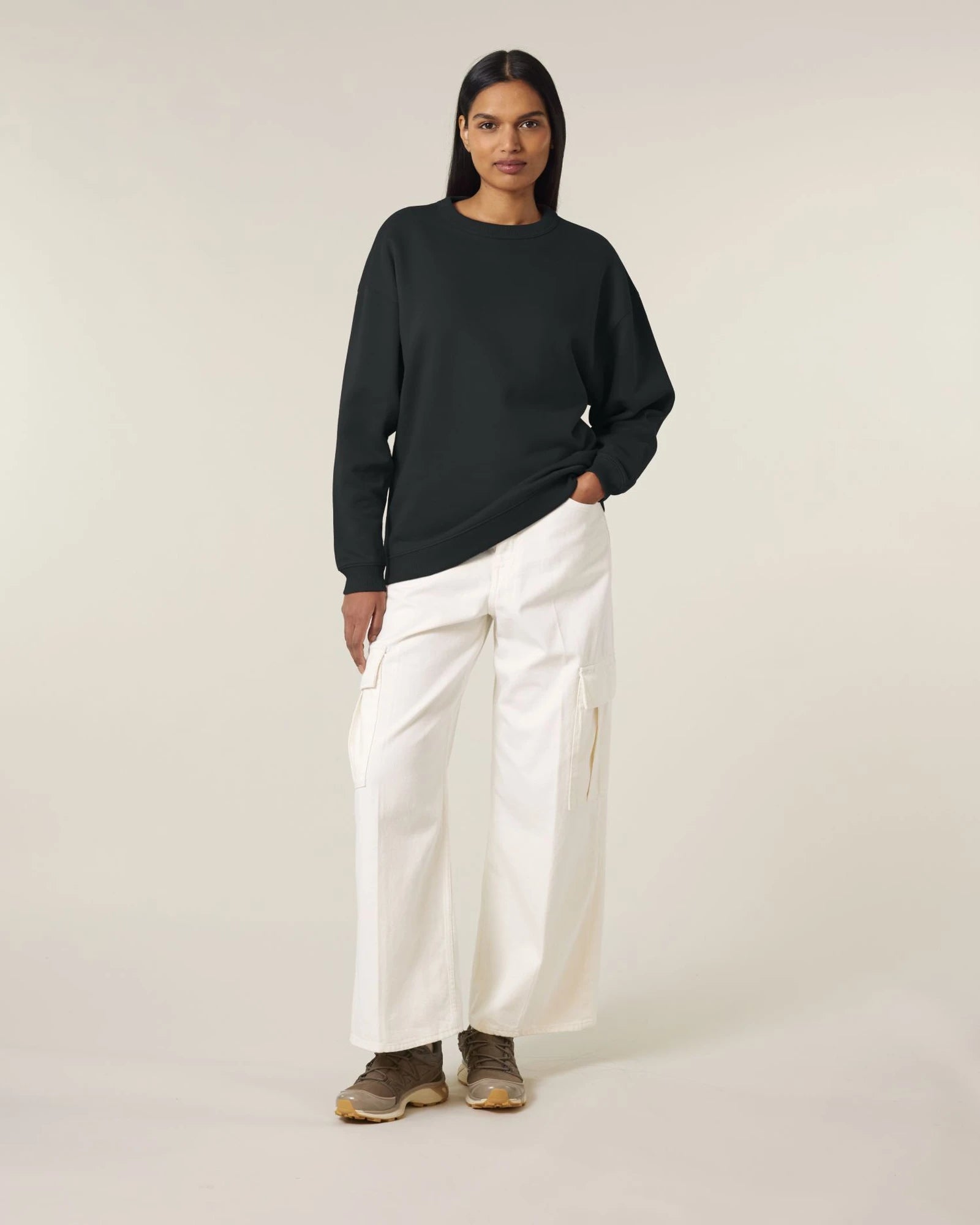 Sweat-shirt femme bio Stanley/Stella Paloma à personnaliser - Black