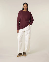 Sweat-shirt femme bio Stanley/Stella Paloma à personnaliser - Burgundy