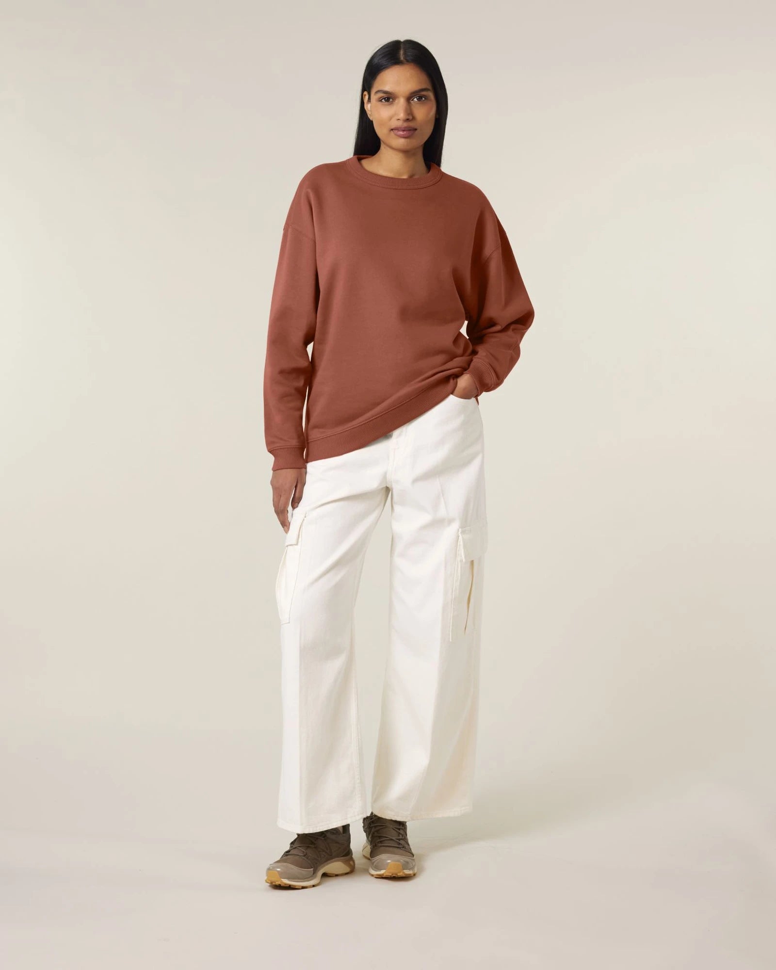 Sweat-shirt femme bio Stanley/Stella Paloma à personnaliser - Heritage Brown