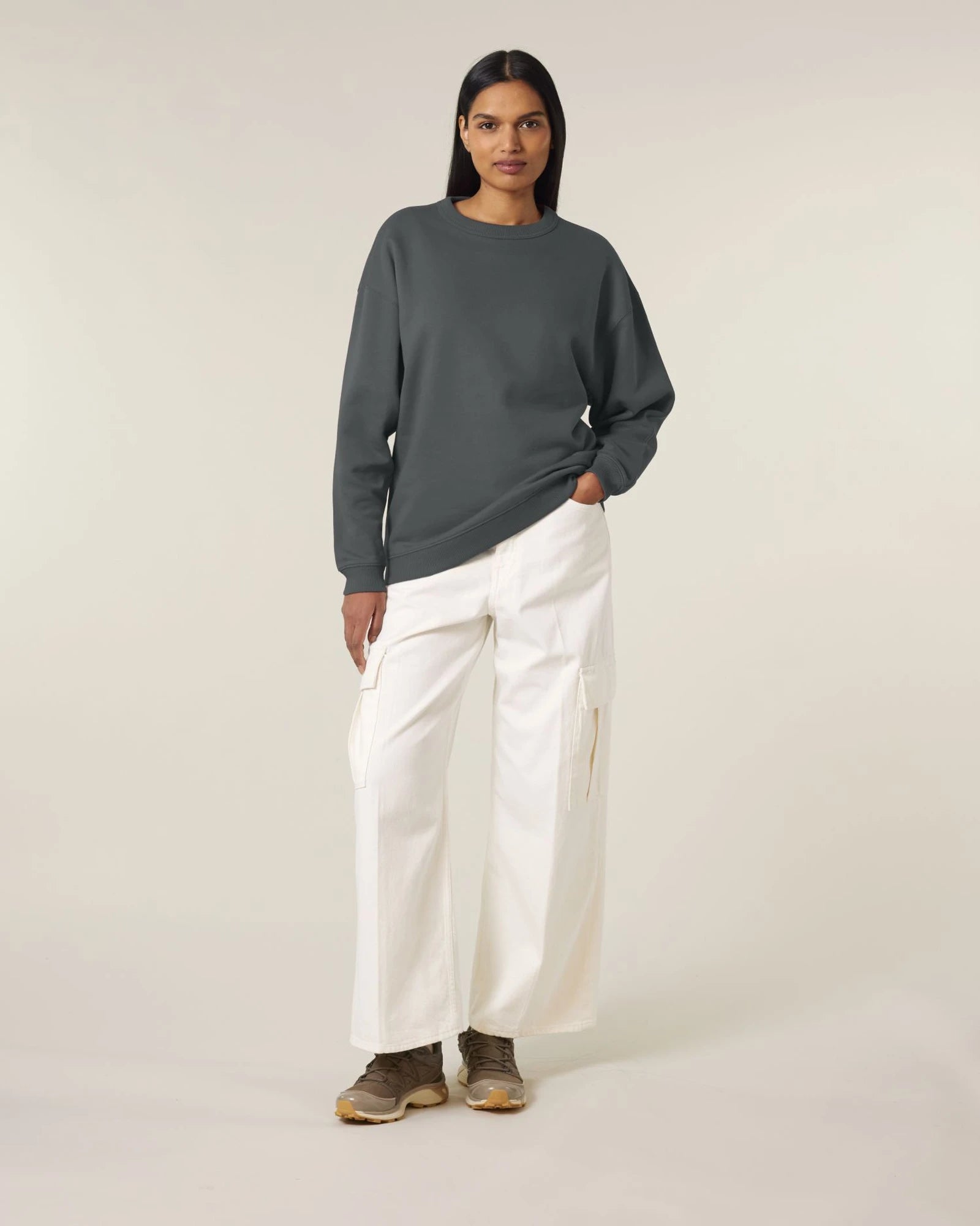 Sweat-shirt femme bio Stanley/Stella Paloma à personnaliser - Anthracite