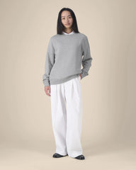 Sweat-shirt col rond coton recyclé Stanley/Stella Thinker à personnaliser - Heather Grey