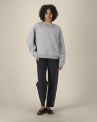 Sweat-shirt col rond coton bio Stanley/Stella Lianna à personnaliser - Heather Grey