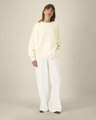 Sweat-shirt col rond coton bio Stanley/Stella Lianna à personnaliser - Cream