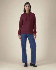 Sweat à capuche coton recyclé Stanley/Stella Gamechanger à personnaliser - Burgundy