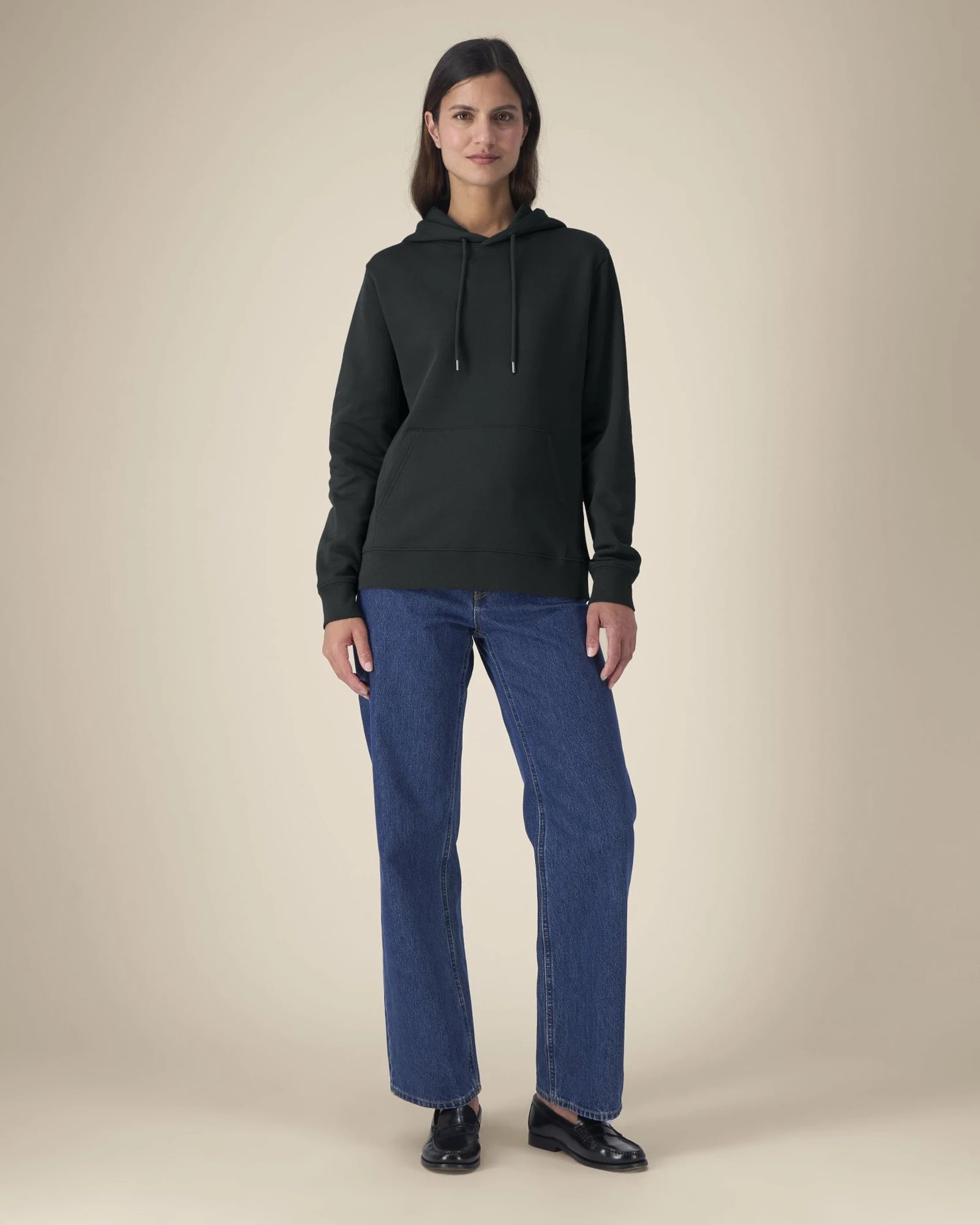 Sweat à capuche coton recyclé Stanley/Stella Gamechanger à personnaliser - Black