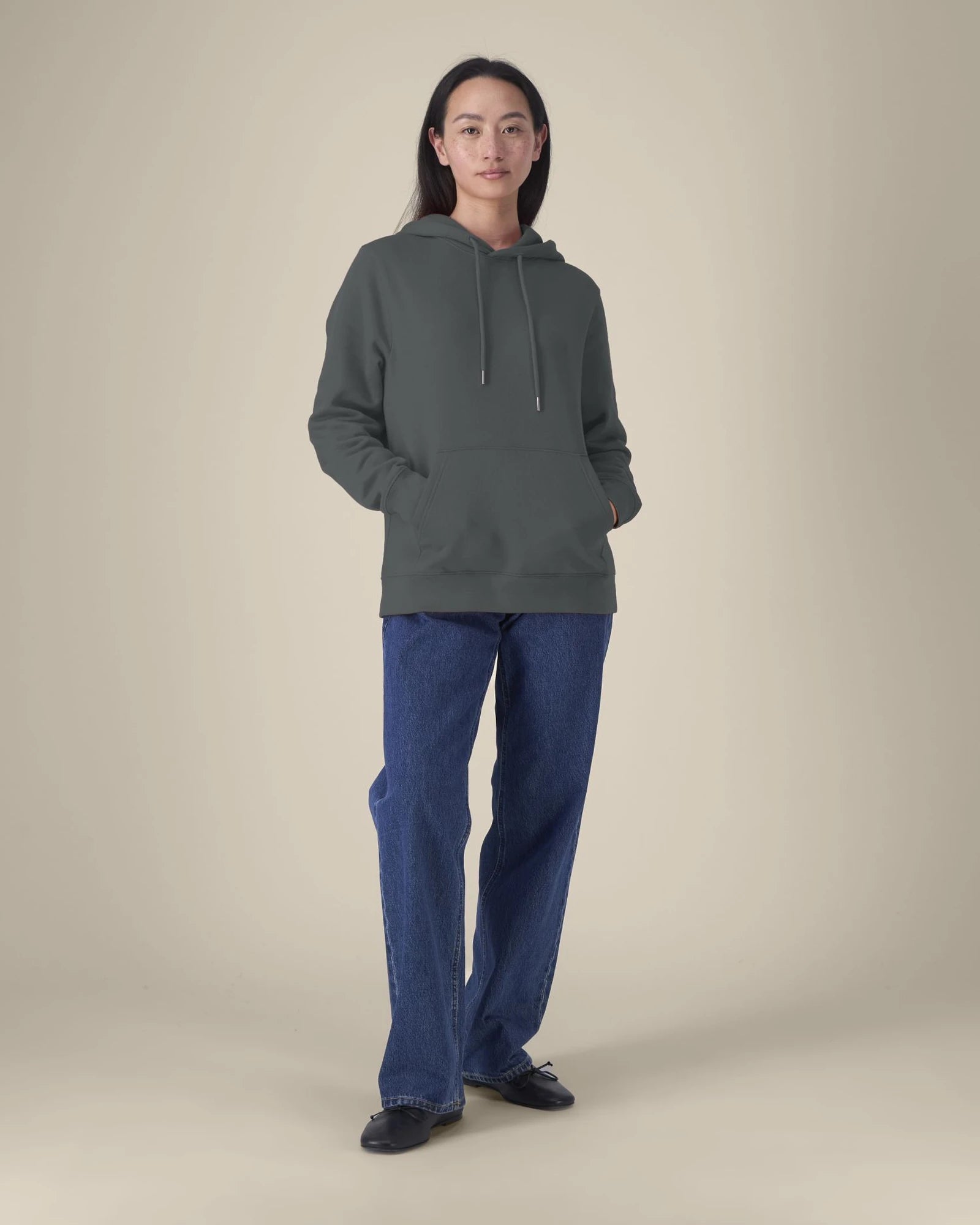Sweat à capuche coton recyclé Stanley/Stella Gamechanger à personnaliser - Anthracite