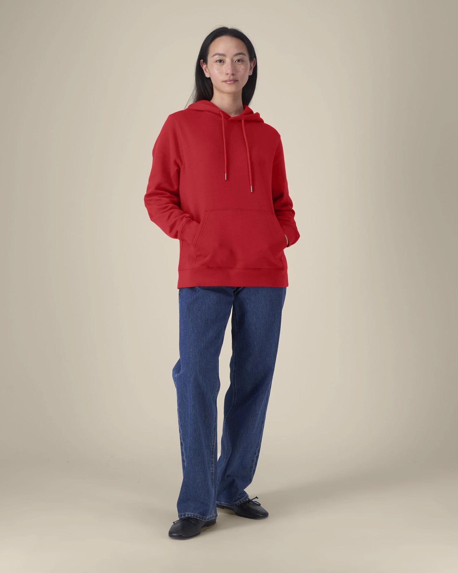 Sweat à capuche coton recyclé Stanley/Stella Gamechanger à personnaliser - Red