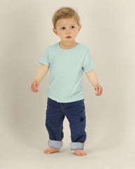 T-shirt bébé coton bio Stanley/Stella Iconic à personnaliser - Caribbean Blue