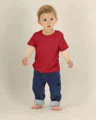 T-shirt bébé coton bio Stanley/Stella Iconic à personnaliser - Red
