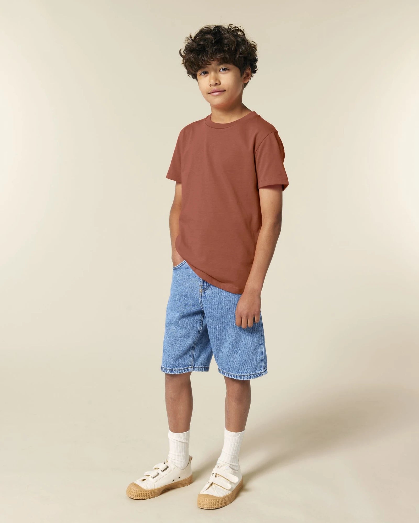 T-shirt enfant coton bio Stanley/Stella Mini Creator à personnaliser - Heritage Brown