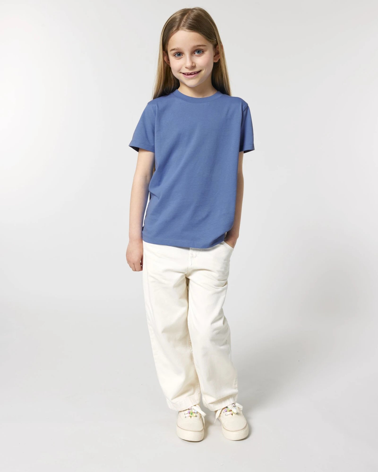 T-shirt enfant coton bio Stanley/Stella Mini Creator à personnaliser - Bright Blue