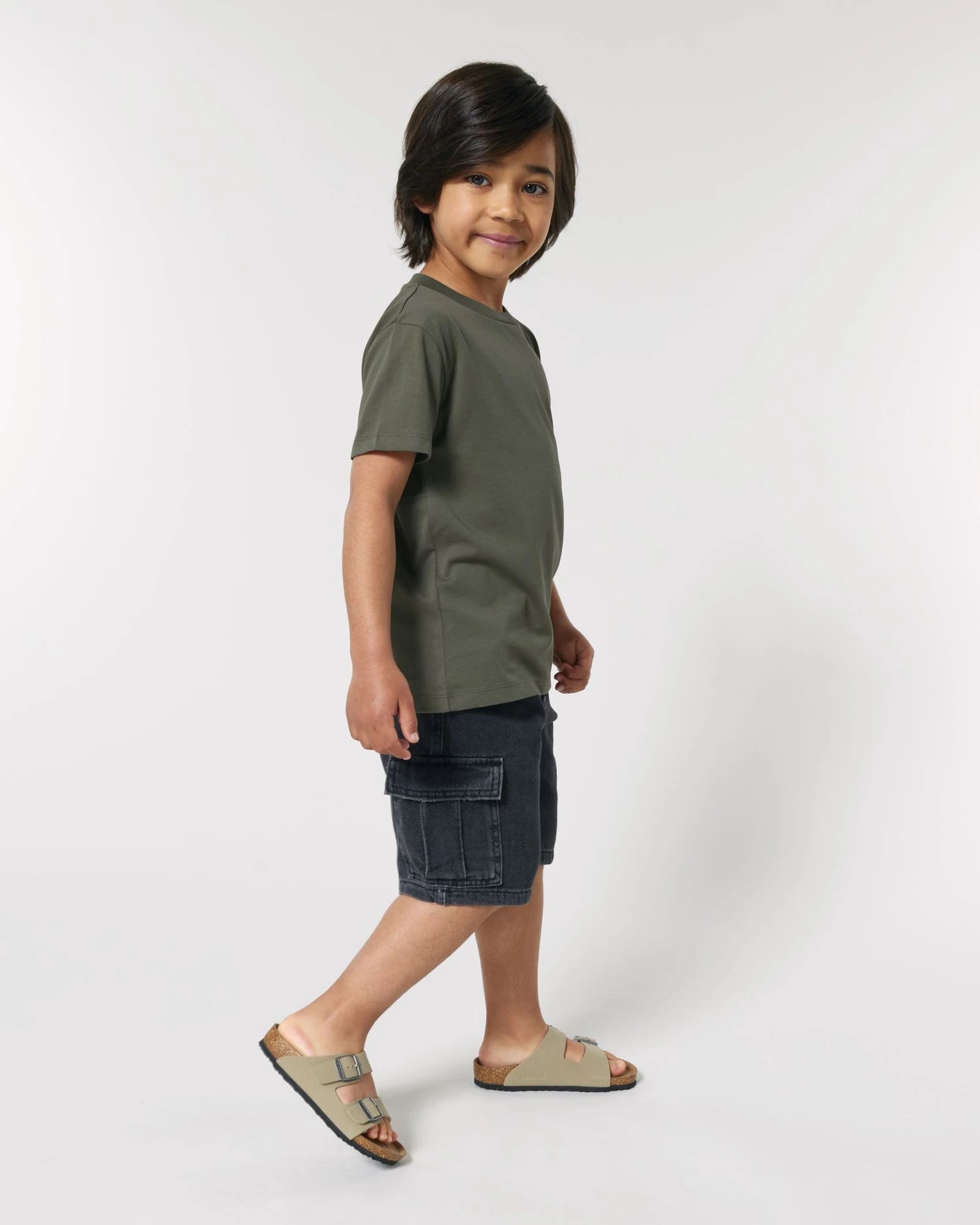 T-shirt enfant coton bio Stanley/Stella Mini Creator à personnaliser - Khaki