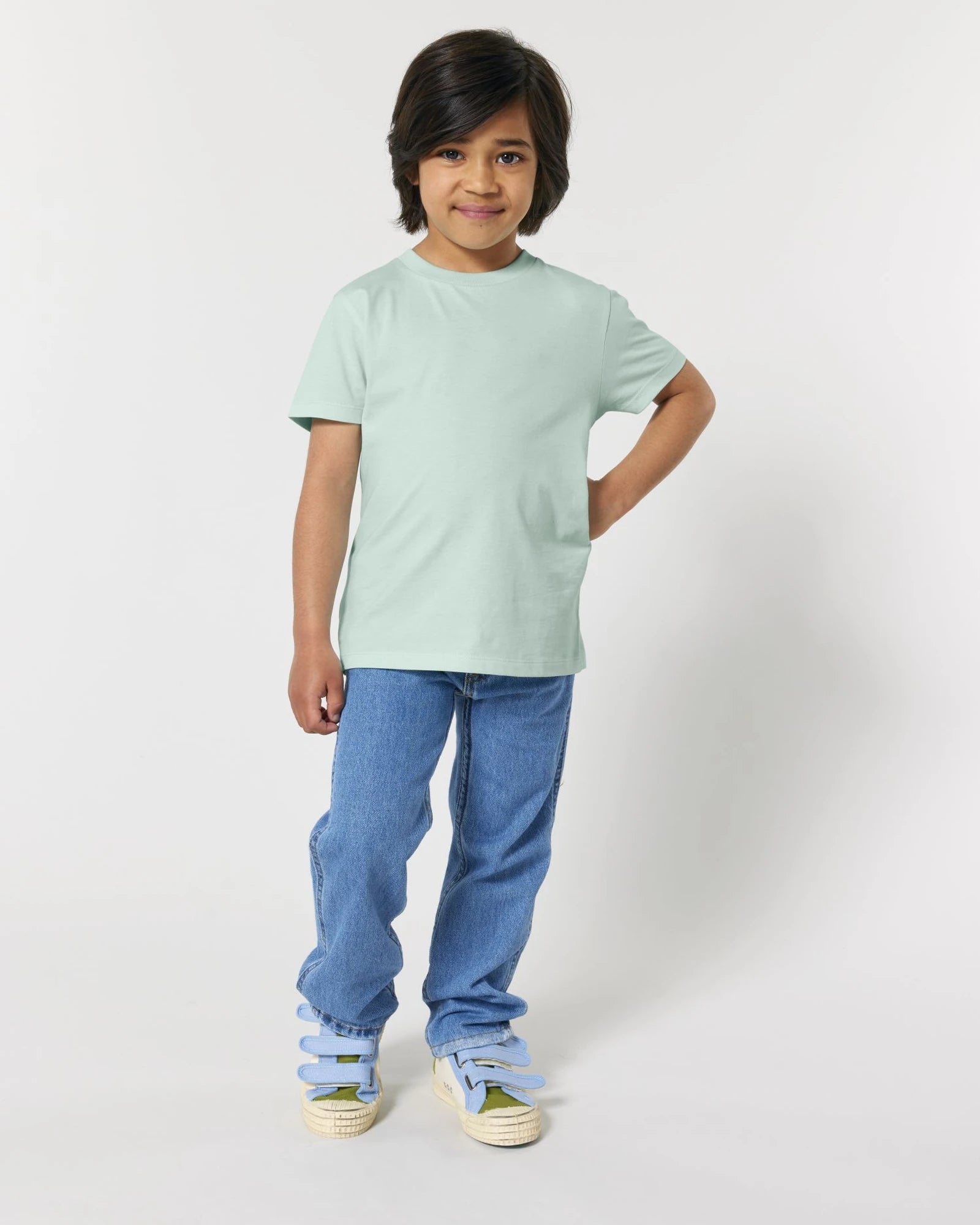 T-shirt enfant coton bio Stanley/Stella Mini Creator à personnaliser - Caribbean Blue