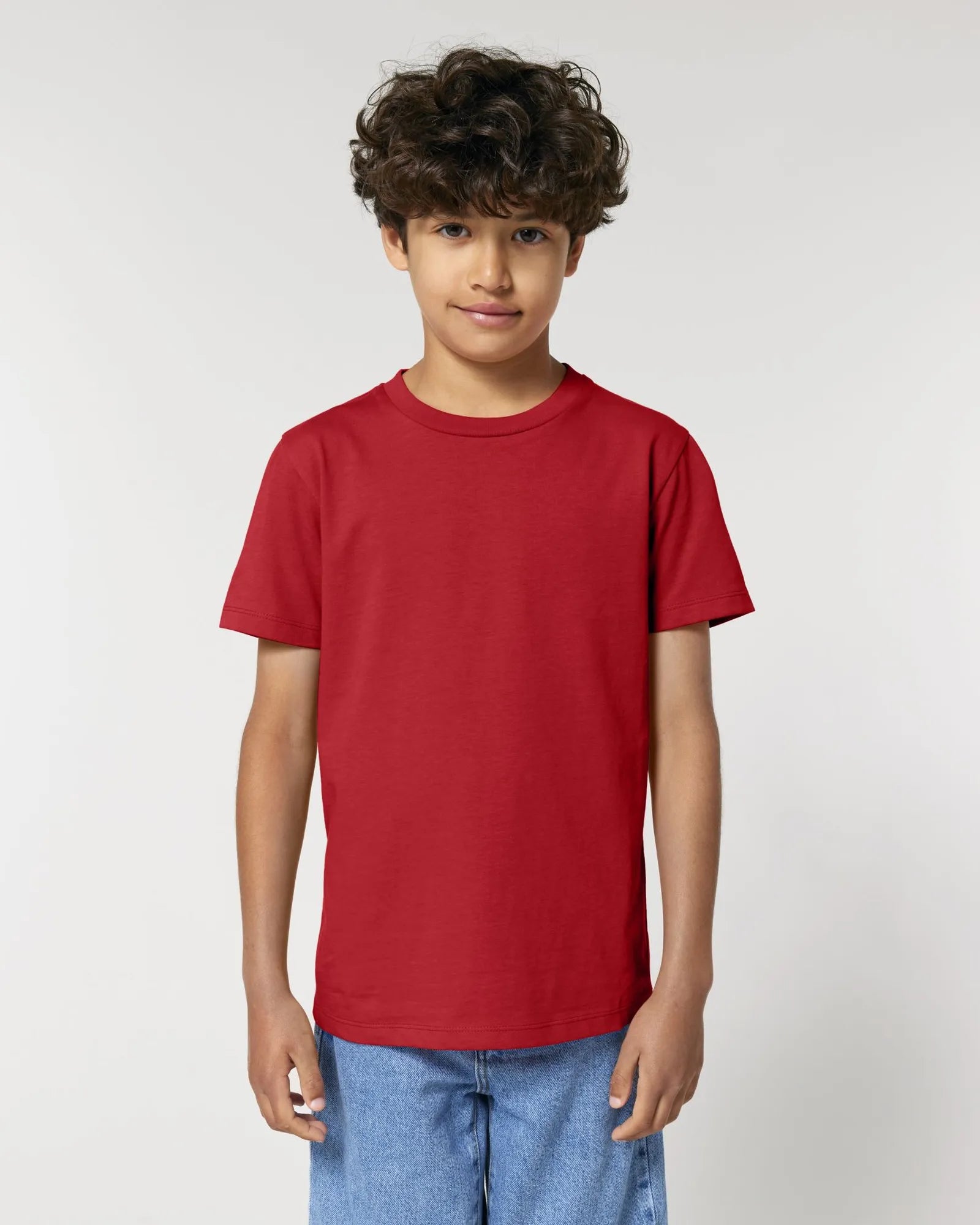 T-shirt enfant coton bio Stanley/Stella Mini Creator à personnaliser - Red