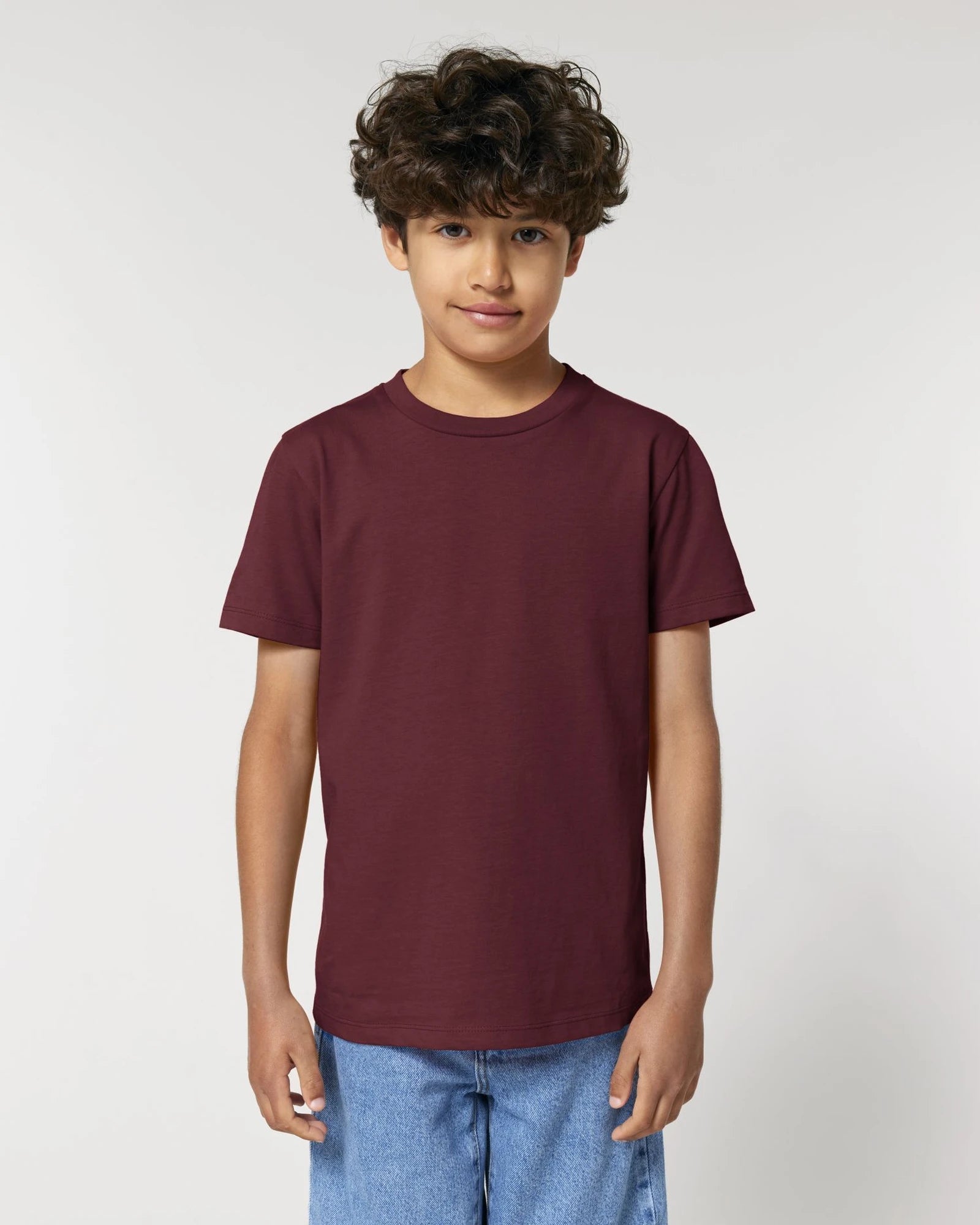 T-shirt enfant coton bio Stanley/Stella Mini Creator à personnaliser - Burgundy