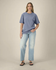 T-shirt unisexe épais coton bio Stanley/Stella Freestyler à personnaliser - G. Dyed Blue Grey