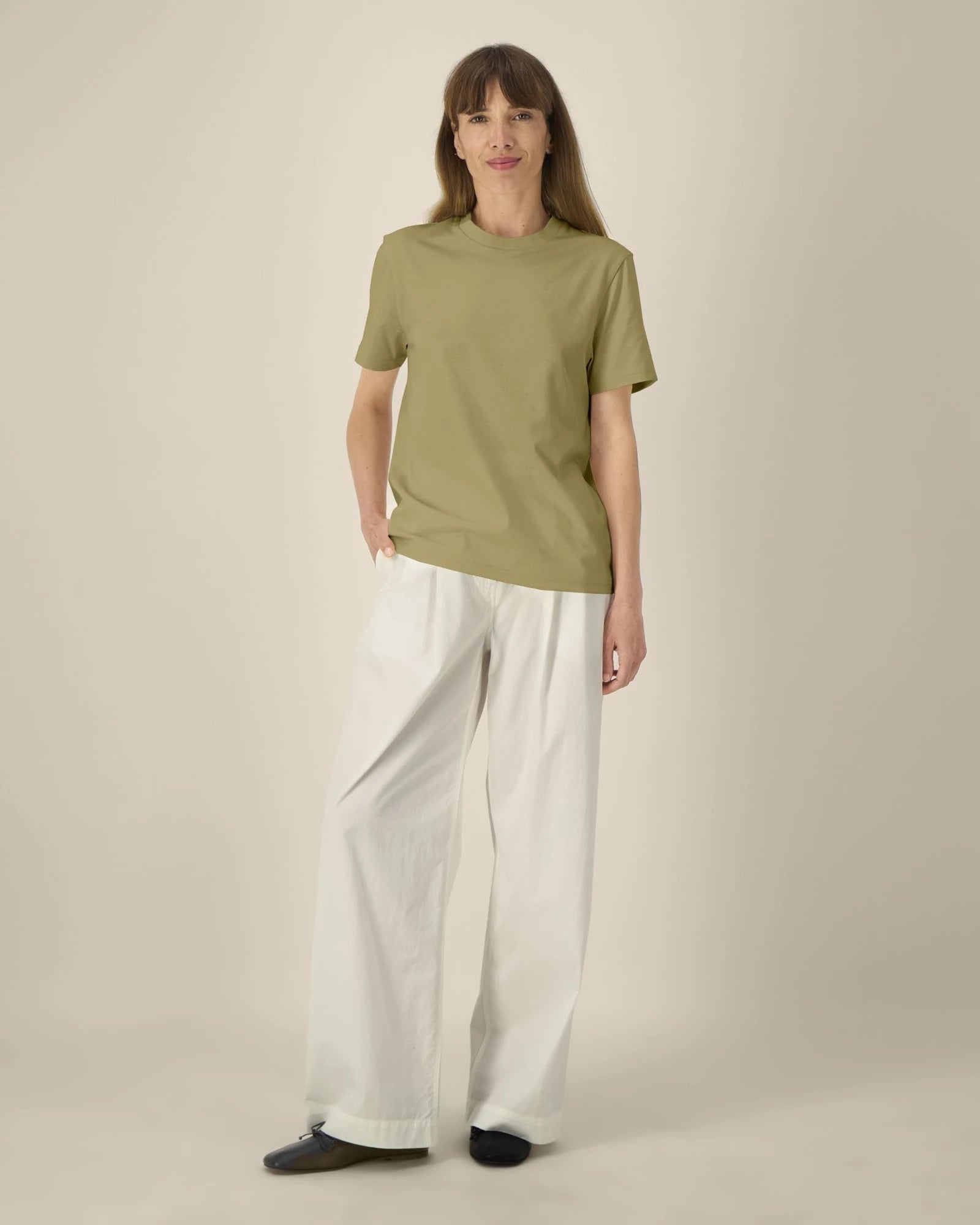 T-shirt coton bio Stanley/Stella Creator 2.0 à personnaliser - Faded Olive