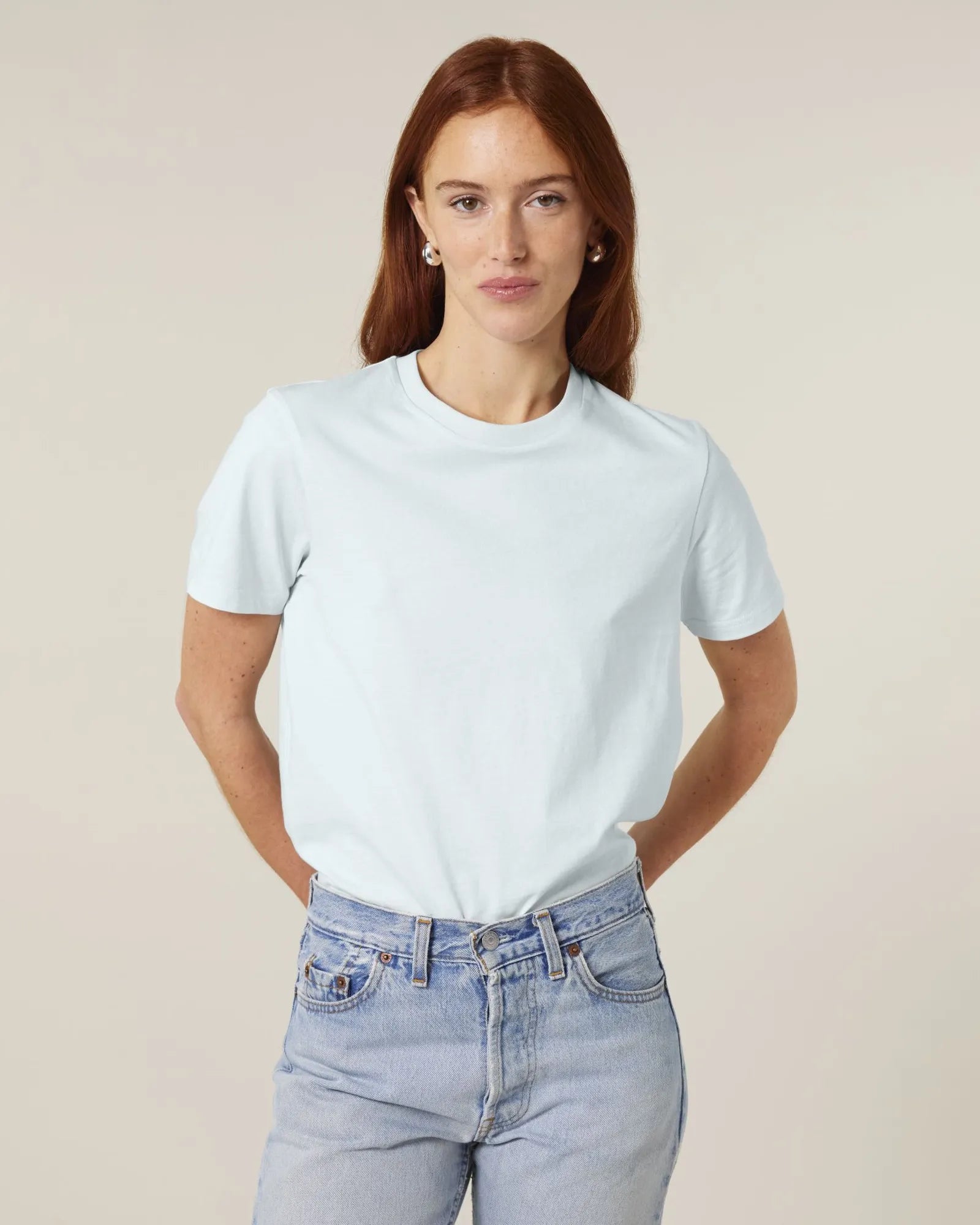 T-shirt coton bio Stanley/Stella Crafter à personnaliser - Blue Ice