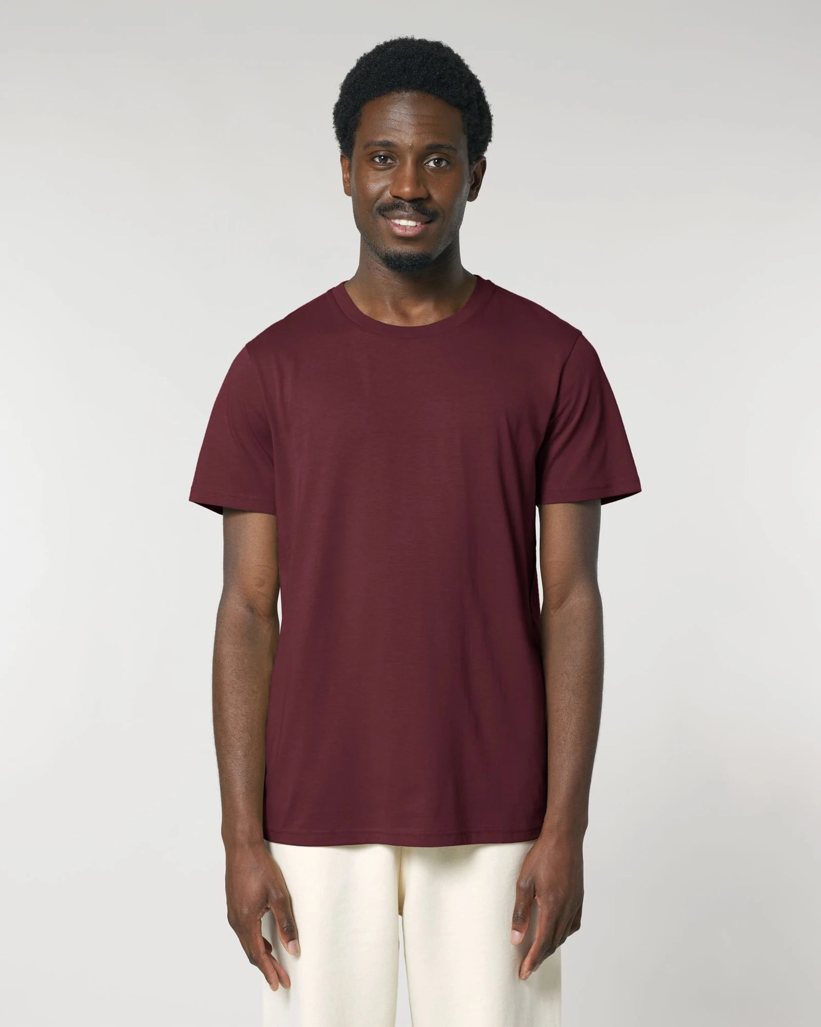 T-shirt coton bio Stanley/Stella Crafter à personnaliser - Burgundy