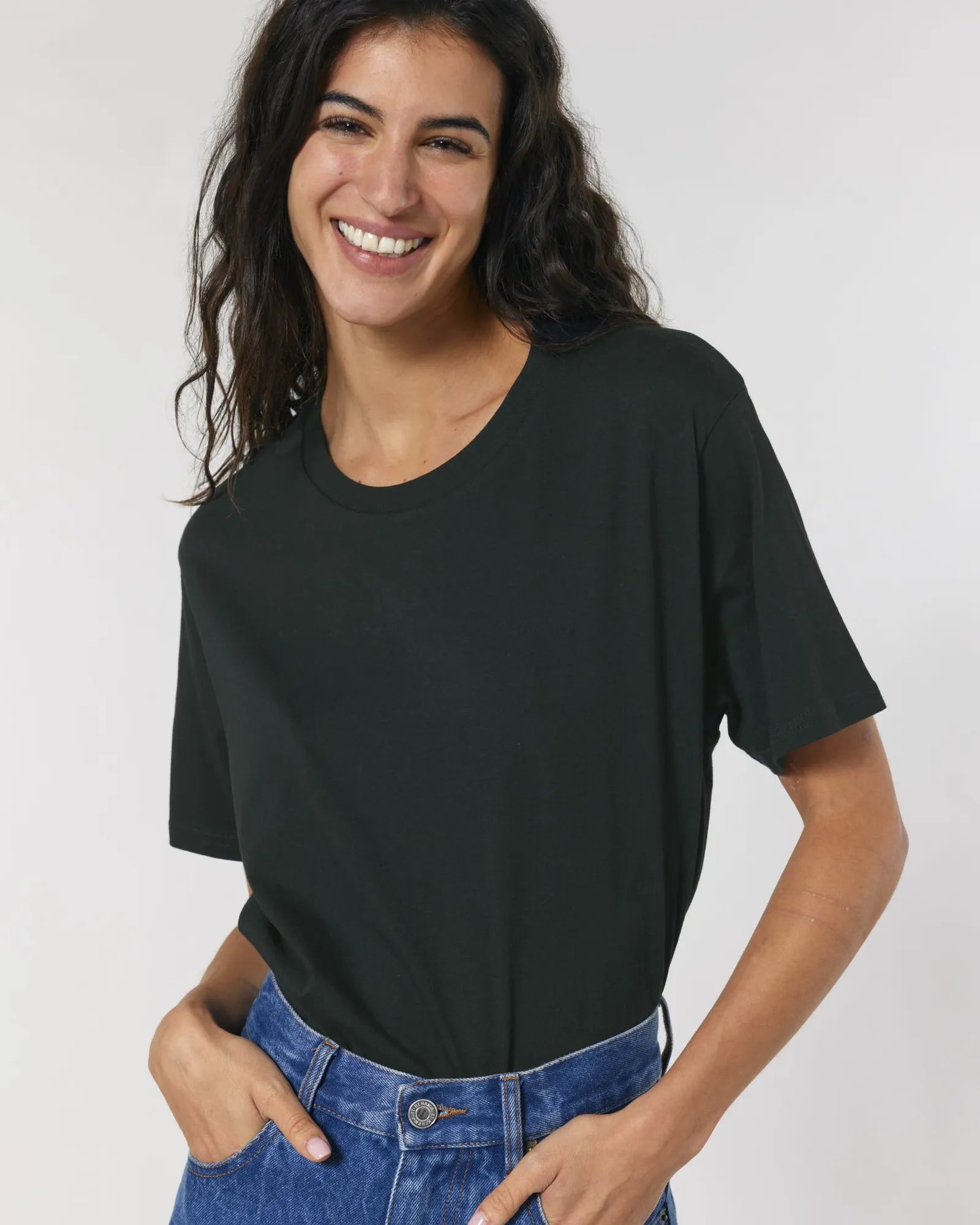 T-shirt coton bio Stanley/Stella Rocker à personnaliser - Black