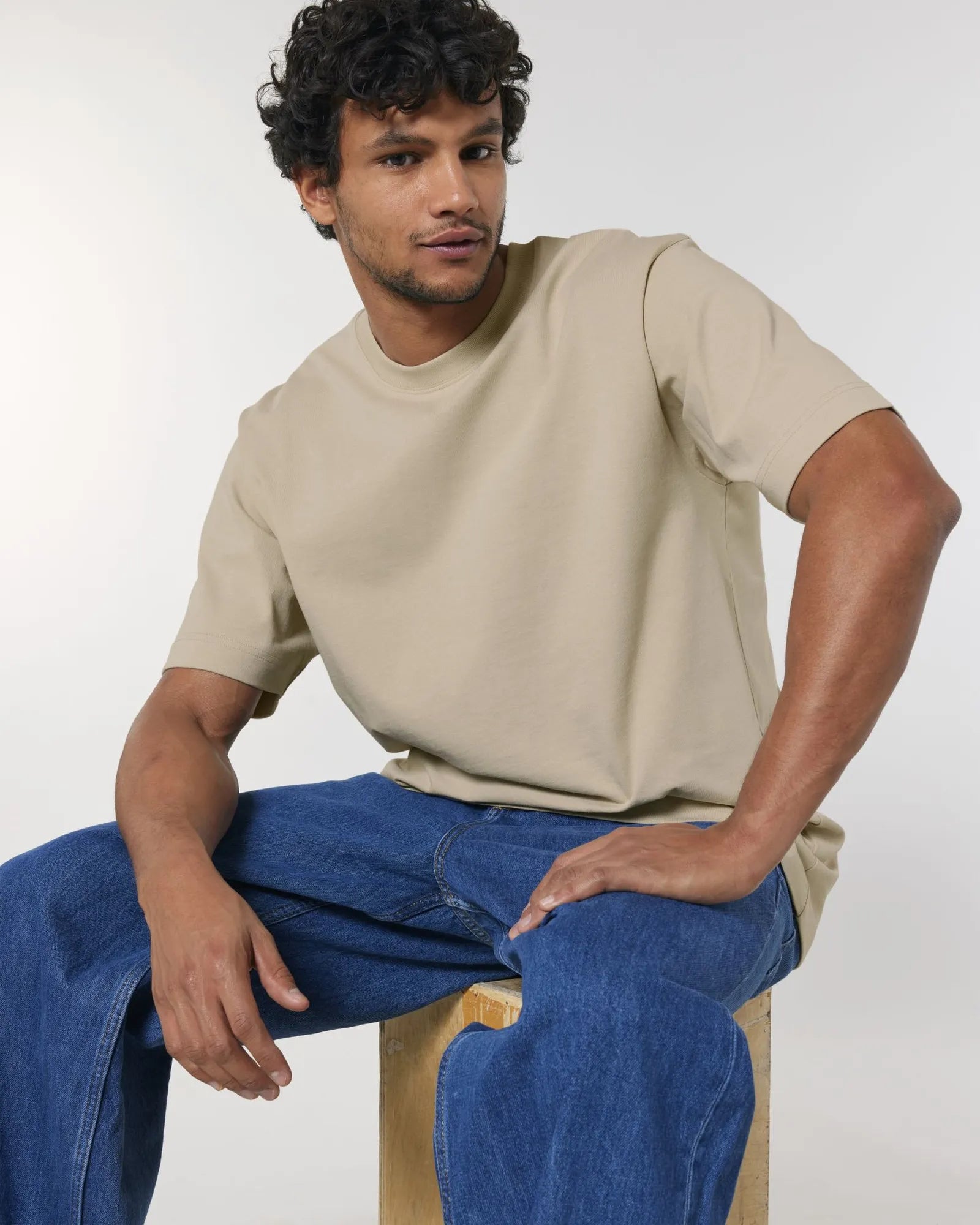 T-shirt coton bio Stanley/Stella Freestyler à personnaliser - Desert Dust