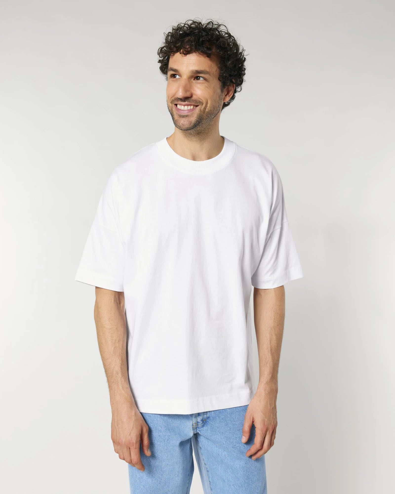 T-shirt oversize coton bio Stanley/Stella Blaster à personnaliser - White