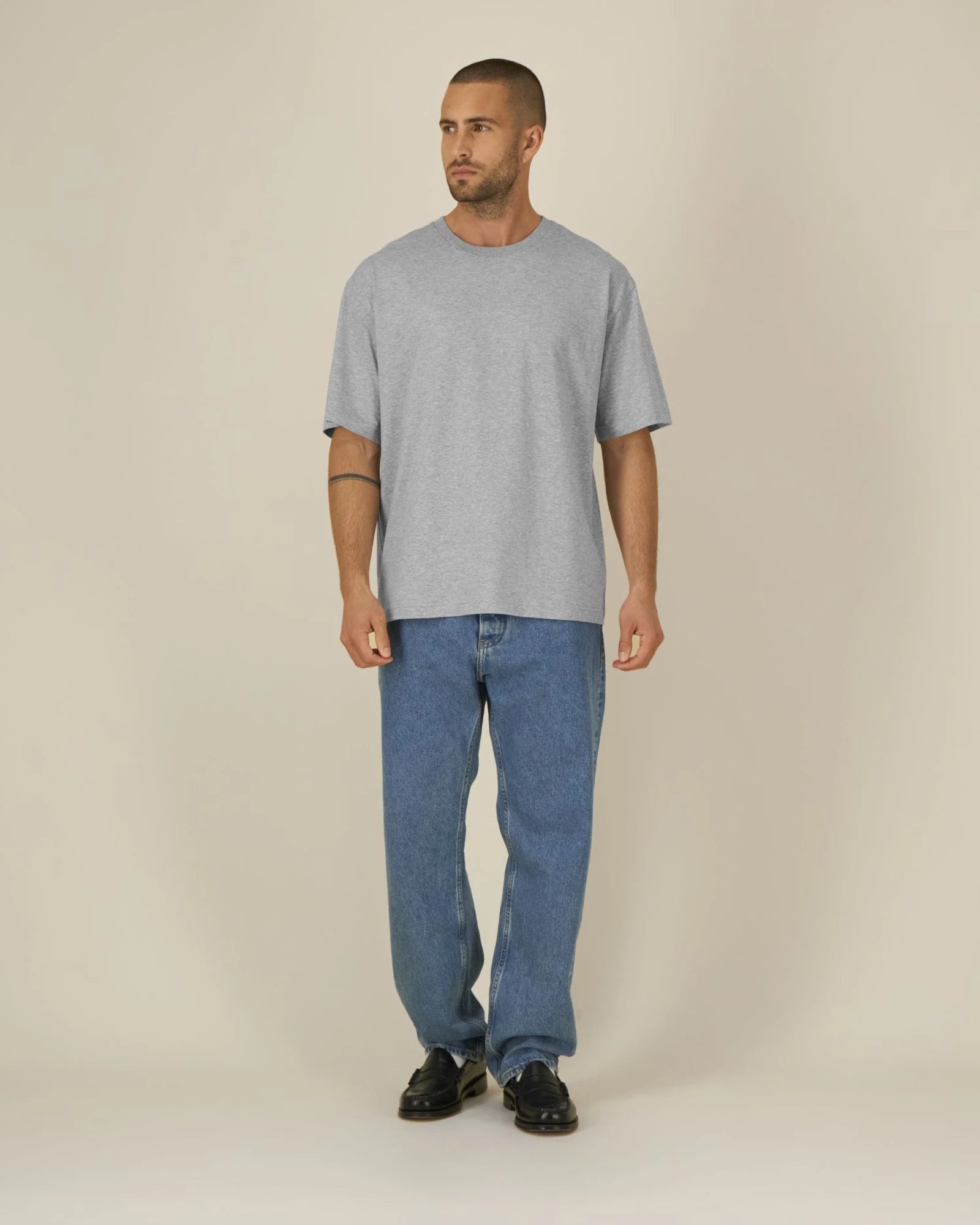 T-shirt coton bio Stanley/Stella Breezer à personnaliser - Heather Grey
