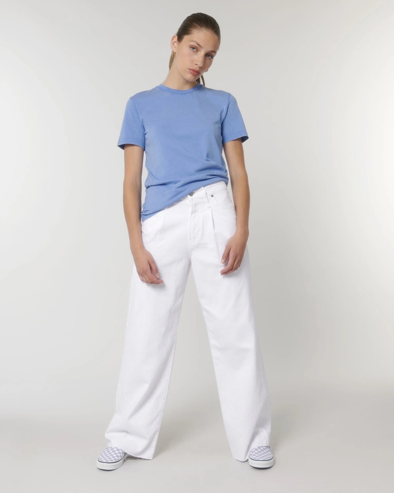 T-shirt coton bio Stanley/Stella Crafter Vintage à personnaliser - G. Dyed Swimmer Blue
