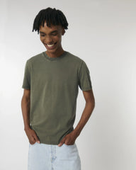 T-shirt coton bio Stanley/Stella Crafter Vintage à personnaliser - G. Dyed Khaki