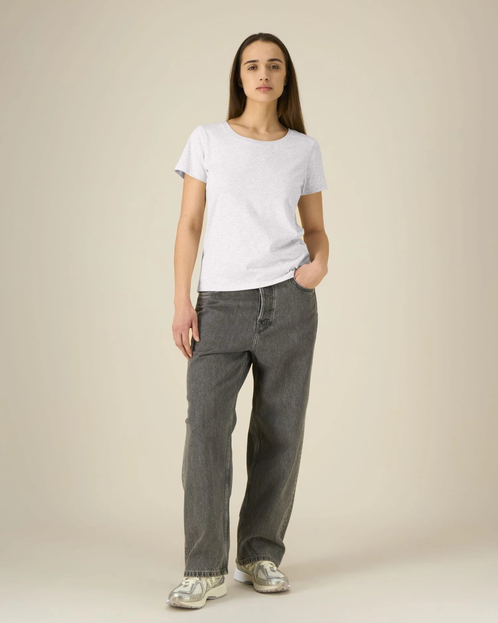 T-shirt femme coton bio Stanley/Stella Expresser 2.0 à personnaliser - Cool Heather Grey