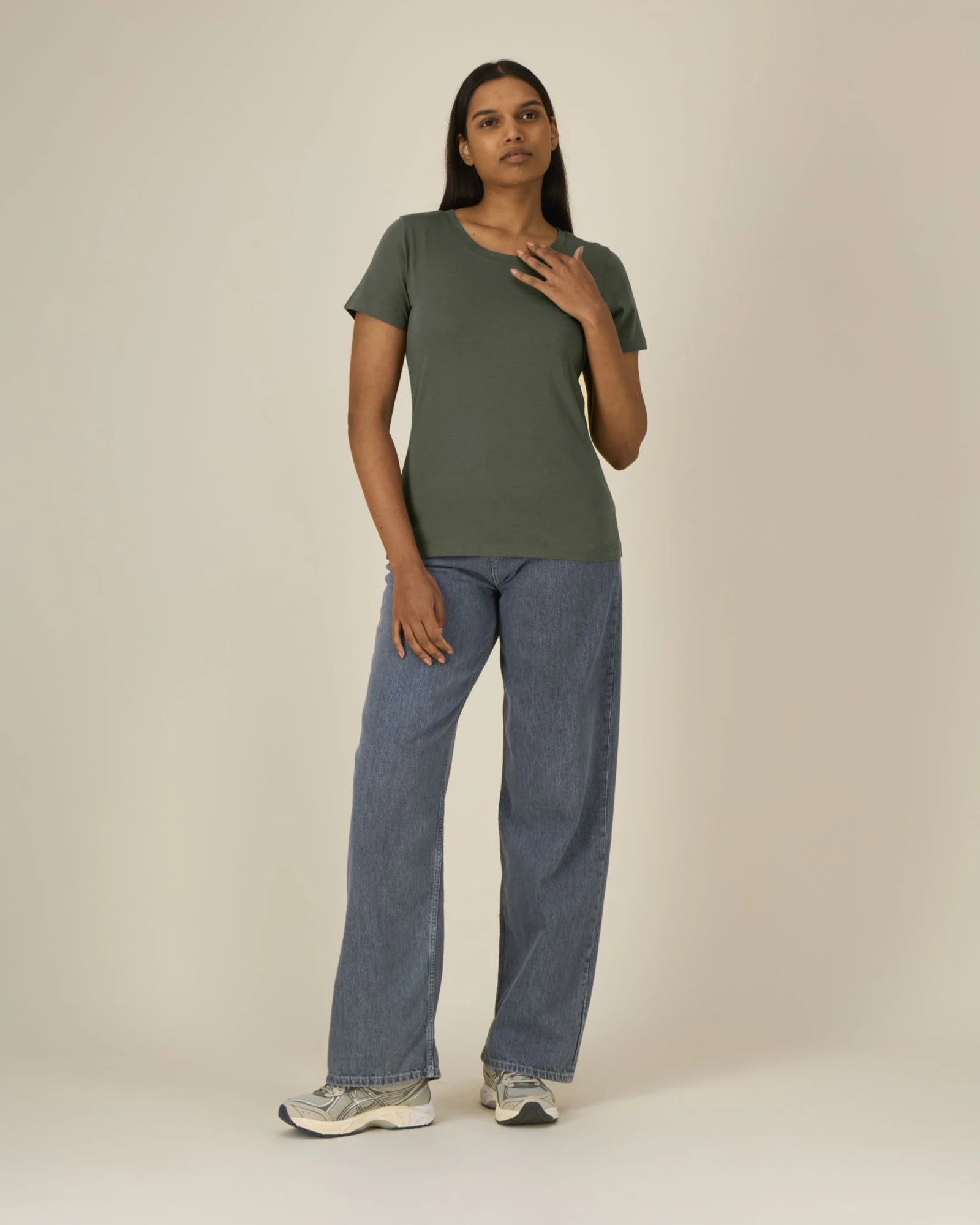 T-shirt femme coton bio Stanley/Stella Expresser 2.0 à personnaliser - Khaki