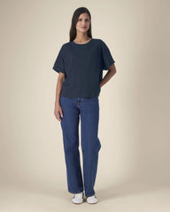 T-shirt femme oversized coton bio Stanley/Stella à personnaliser - French Navy