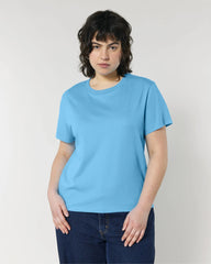 T-shirt femme coton bio Stanley/Stella Muser à personnaliser - Aqua Blue
