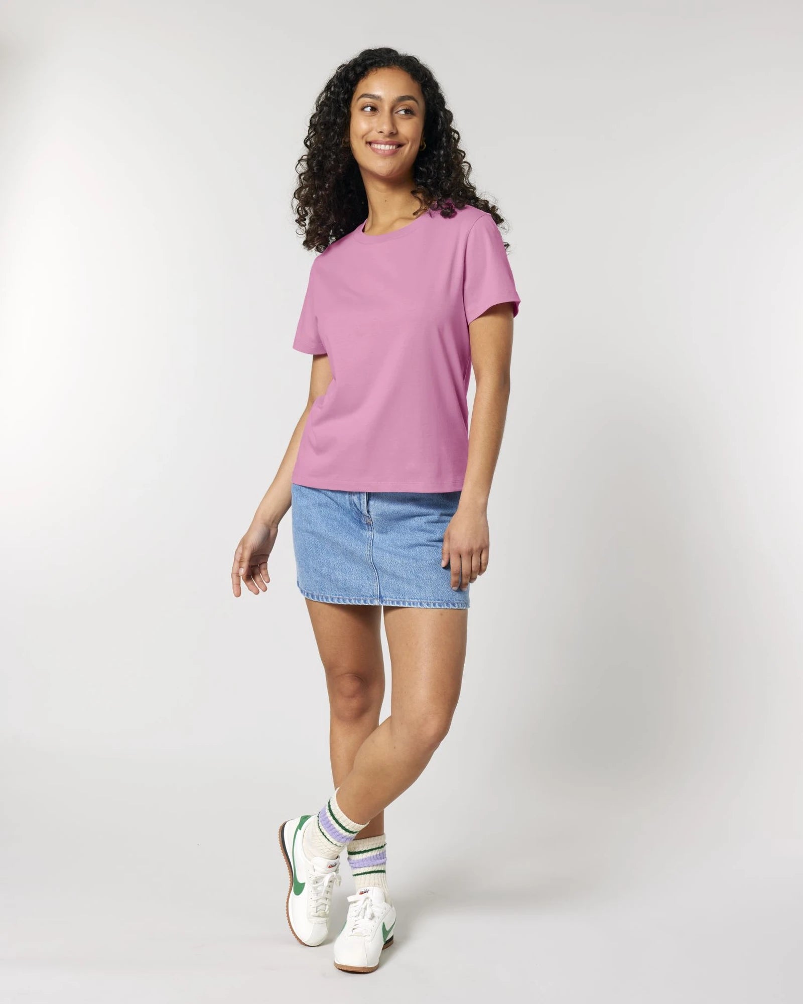 T-shirt femme coton bio Stanley/Stella Muser à personnaliser - Bubble Pink