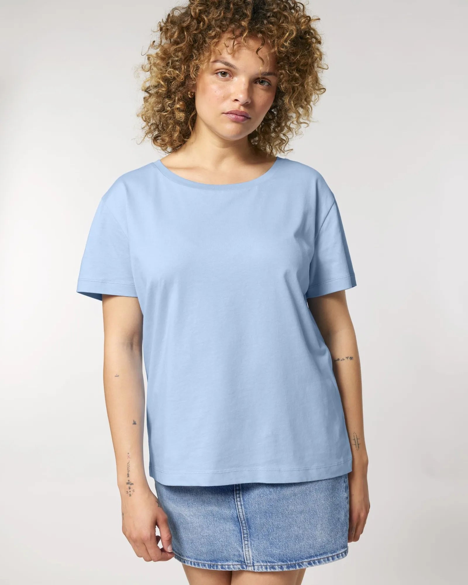 T-shirt coton bio Stanley/Stella Serena à personnaliser - Blue Soul