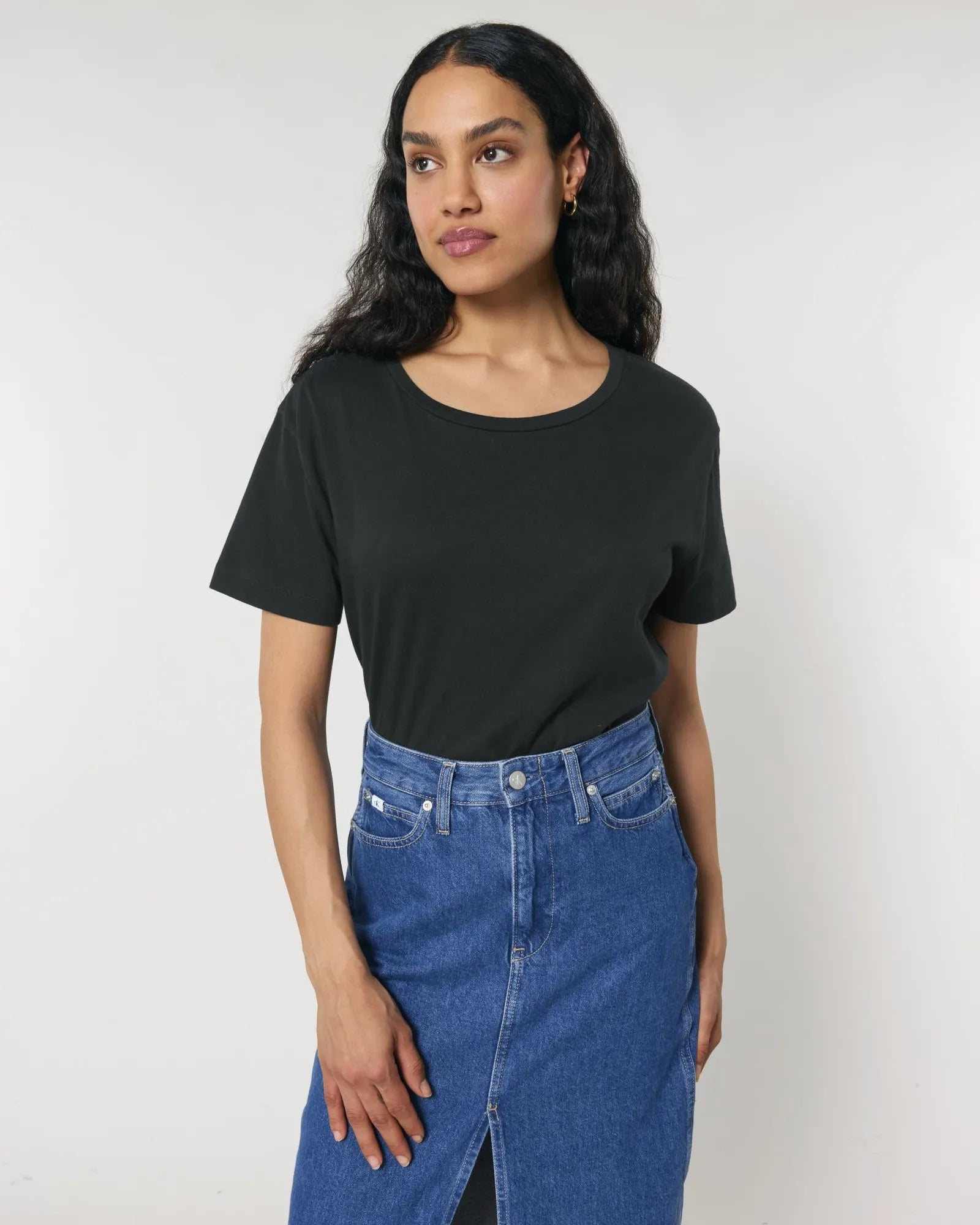 T-shirt coton bio Stanley/Stella Serena à personnaliser - Black