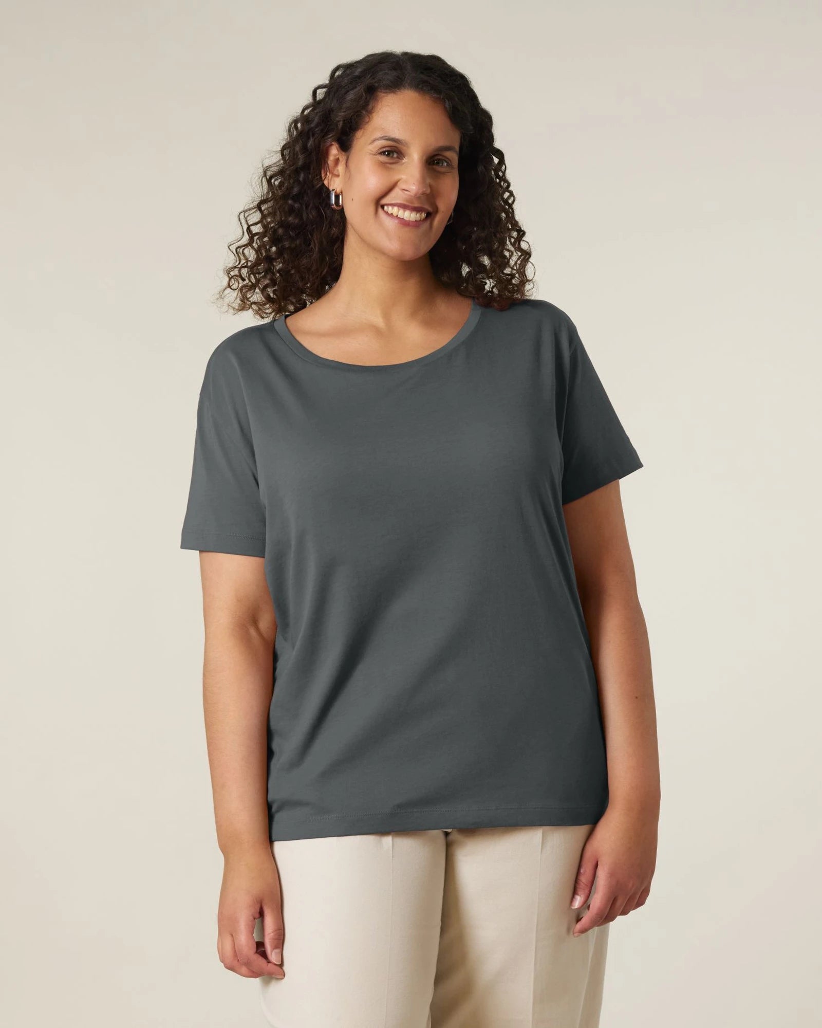 T-shirt coton bio Stanley/Stella Serena à personnaliser - Anthracite