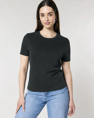 T-shirt femme coton bio Stanley/Stella Stella Ella à personnaliser - Black