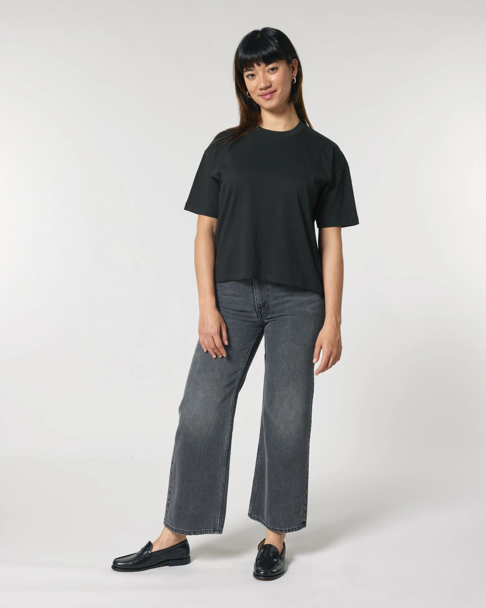 T-shirt femme coton bio Stanley/Stella Nova à personnaliser - Black